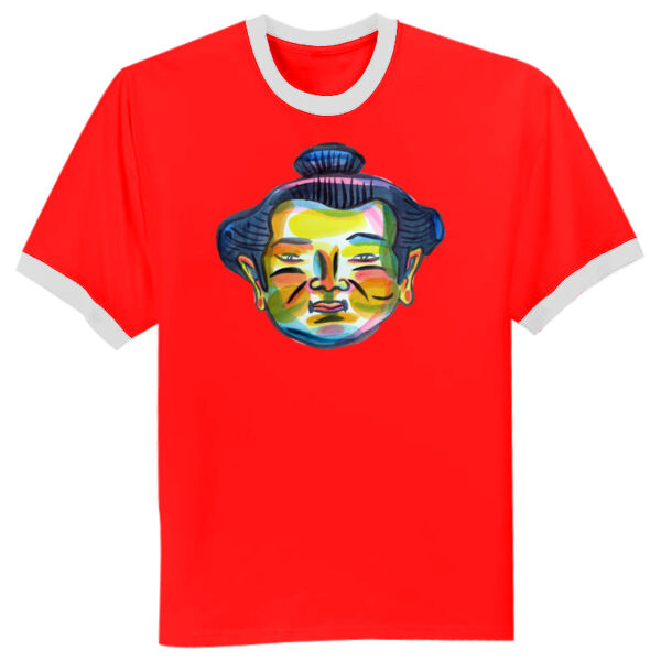 Big Sumo Head Ringer T Shirt Thumbnail