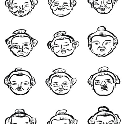 sumo heads for t towel bag Thumbnail